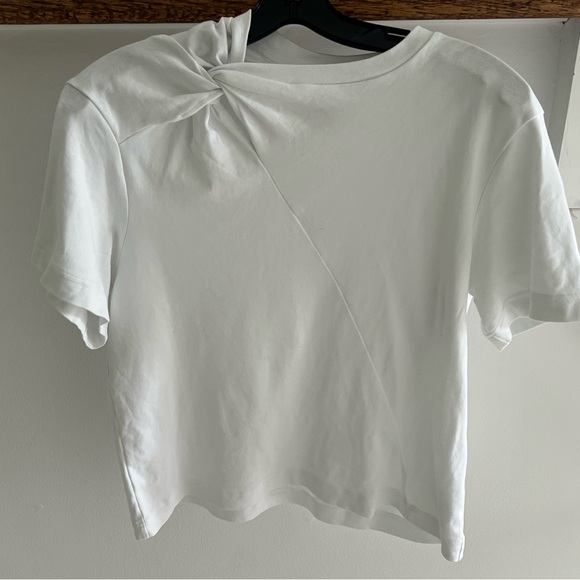 Cos twist neck t shirt white size S - Picture 4 of 10